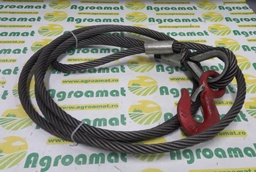 [AMAT1-41818] Cablu Troliu din Otel 14x4M cu Carlig