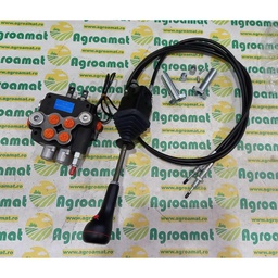 [AMAT1-36871] Distribuitor Hidraulic 2P80 cu Joystick si Cablu Comanda 2m